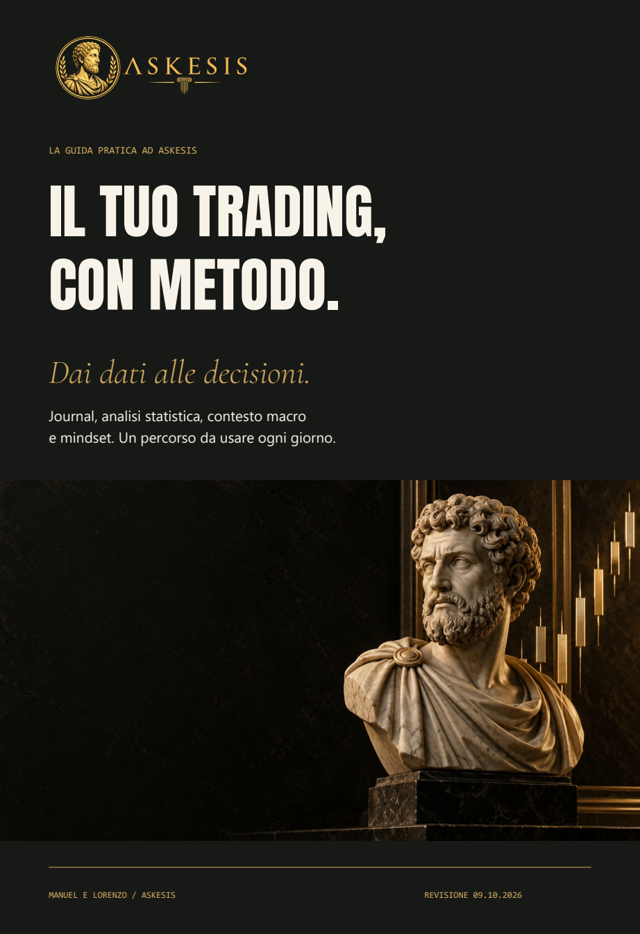 Il tuo trading, con metodo. La guida pratica ad Askesis, di Manuel e Lorenzo.